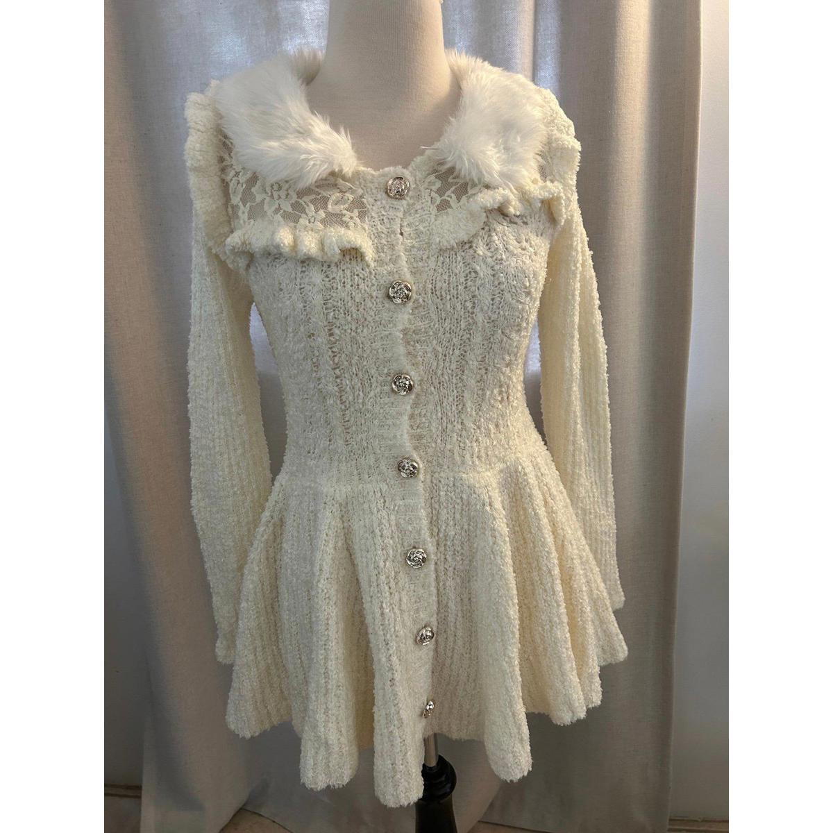 Liz Lisa Cardigan Dress White Sz O